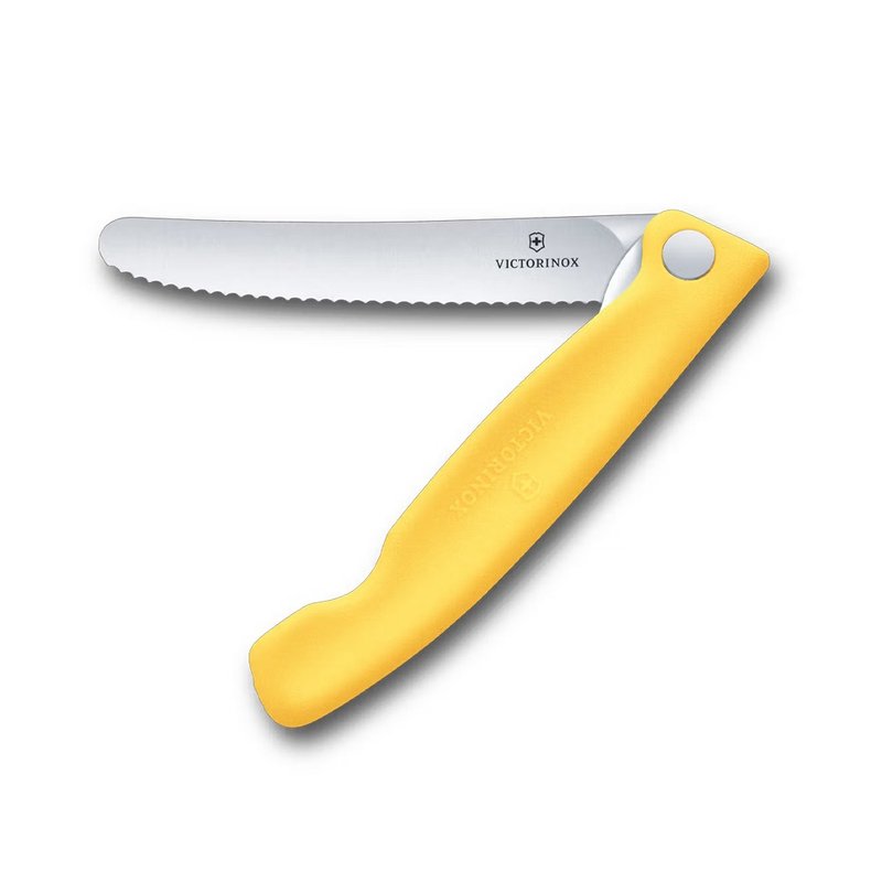 VICTORINOX 瑞士維氏 折疊式番茄刀(鋸齒11cm) 6.7838.FC1 - 廚具 - 其他材質 黃色