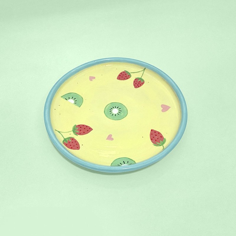 Strawberry kiwi PLATE 設計館 Crave For Cuteness 盤子/餐盤/盤架 Pinkoi