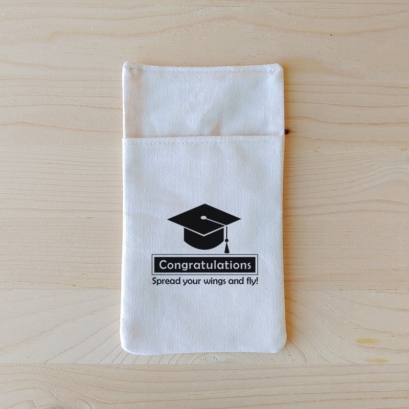 Graduation blessing portable pocket pencil case