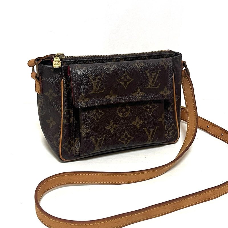 本物 Louis Vuitton ルイヴィトン ヴィバシテPM ショルダーバッグ 斜め掛け モノグラム PVC レザー M51165 中古 - 側背包/斜背包 - 其他材質 咖啡色