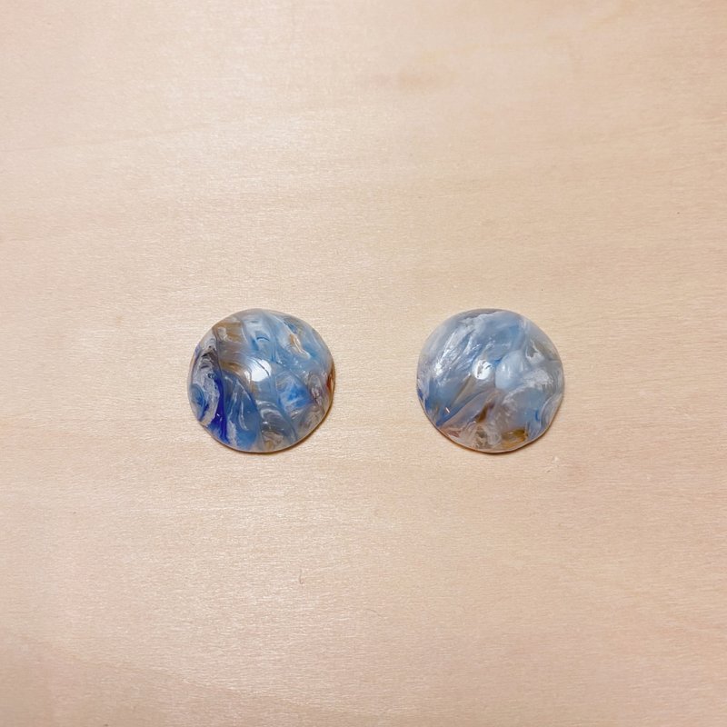 Retro psychedelic sky earrings