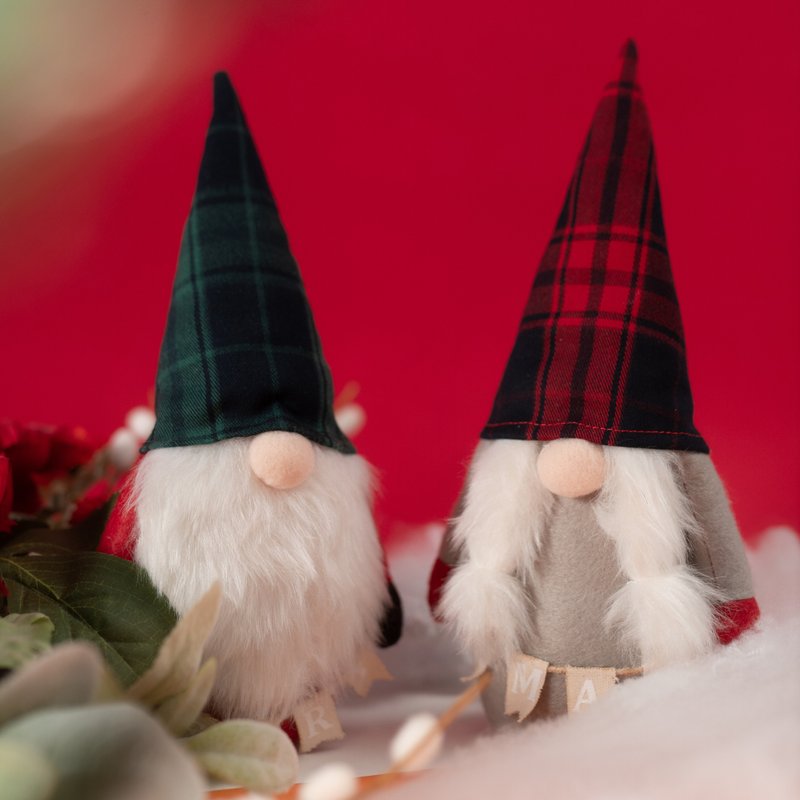 Merry X'mas Garland Gnome Decor|聖誕擺飾|交換禮物|24小時出貨 - 擺飾/家飾品 - 棉.麻 多色