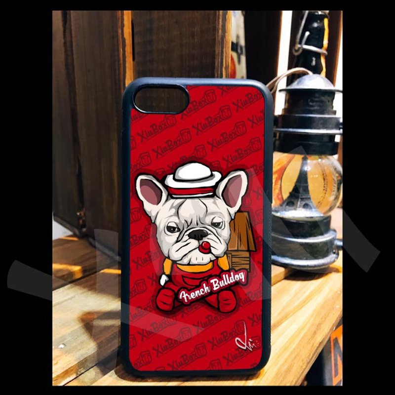 法鬥 豬二哥 狗 手繪 插畫 手機殼 iPhone 14 13 12 11 X 8 6 - 手機殼/手機套 - 矽膠