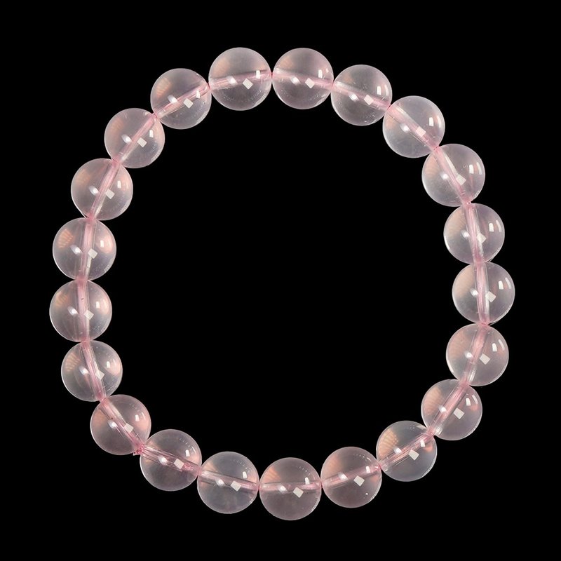 【正佳珠寶】粉晶 頂級透體星光粉晶 8.8-9.3mm 粉晶手珠 - 手鍊/手環 - 半寶石 多色