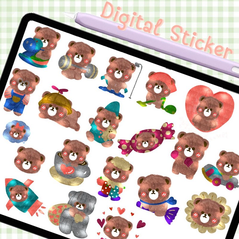 Big Bear Digital Sticker - 其他數位商品 - 其他材質