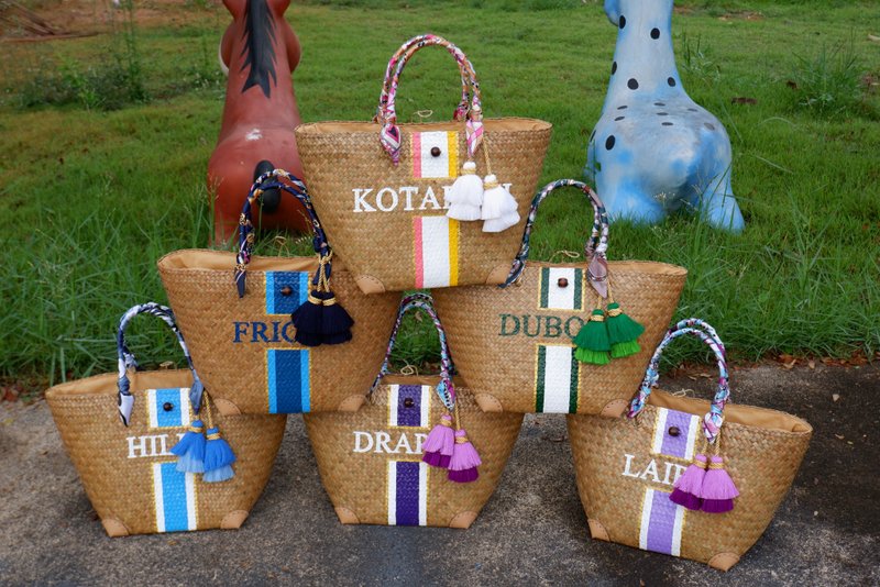 HotSummer, custom made gifts, gifts, name bags presonaliz women's handbags - 手提包/手提袋 - 植物.花