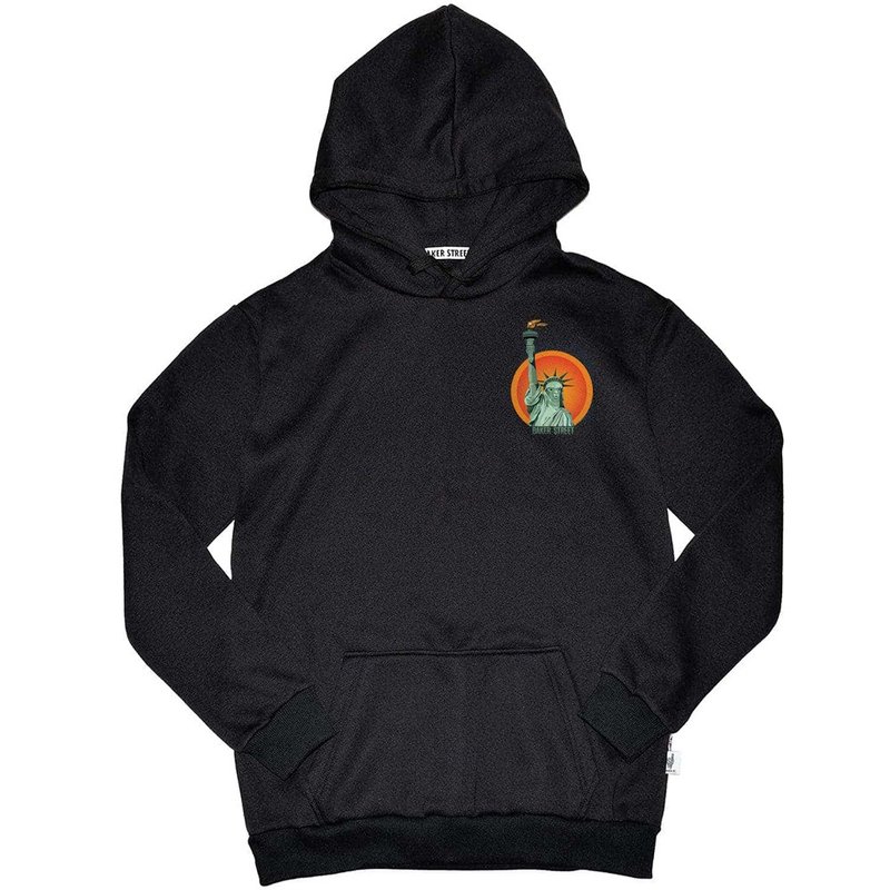 British Fashion Brand -Baker Street- Little Stamp:Statue of Alpaca Hoodie