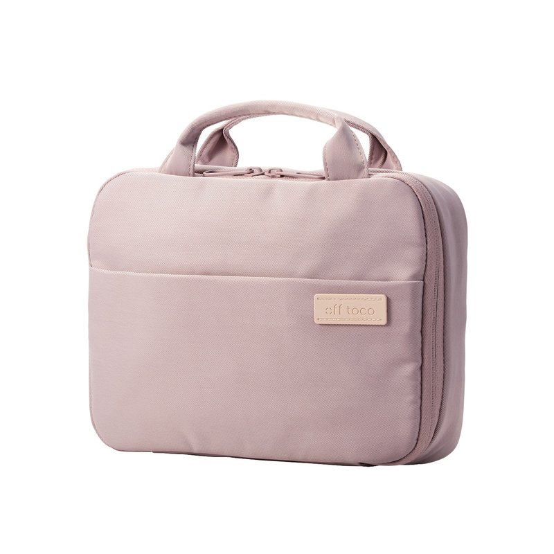 ELECOM OT 可掛式盥洗收納包 朦朧紫 - 化妝包/收納袋 - 聚酯纖維 粉紅色