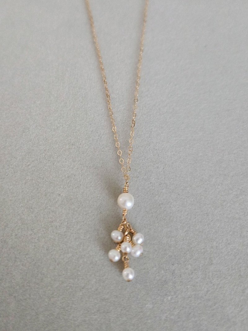 來自北國的禮物 - 滾滾雪球珍珠項鍊 - 項鍊 - 珍珠