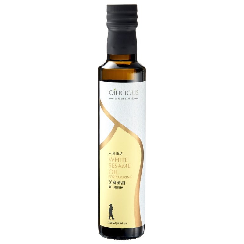 人良油坊 第一道冷壓初榨淺火煎焙芝麻清油250ml 烹調必備用油 - 醬料/調味料 - 新鮮食材 卡其色