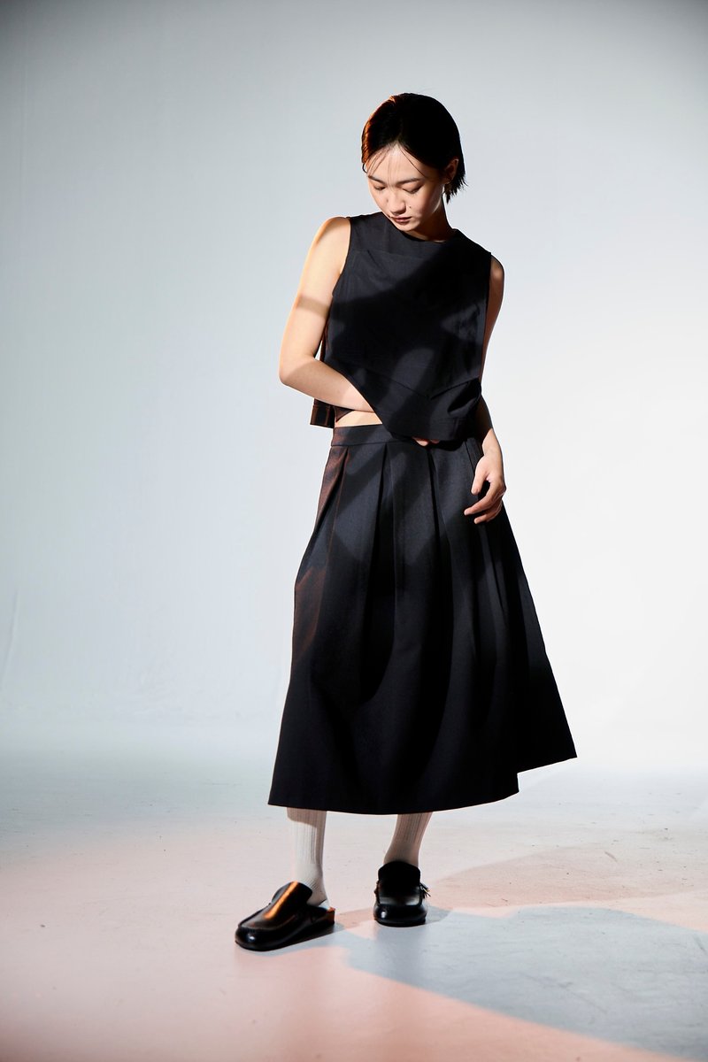 大口袋無袖上衣 - 背心/無袖上衣 - 其他材質