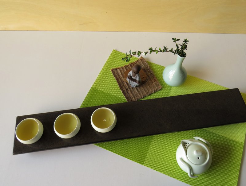 HO MOOD 解構系列—手作茶盤(大) - 杯墊 - 木頭 金色