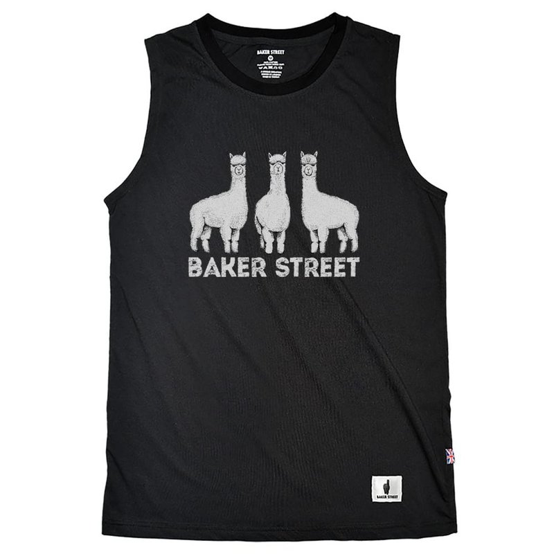 British Fashion Brand -Baker Street- Triplets Alpaca Printed Tank Top