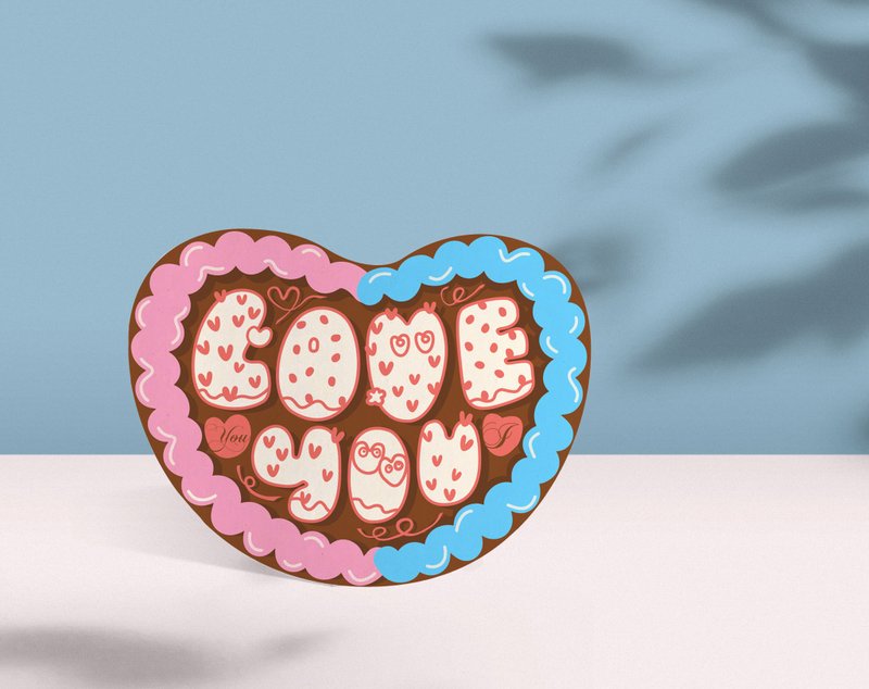 愛心薑餅 / 情人節禮物 / 空間設計 | DIY佈置 - 喜帖 - 紙