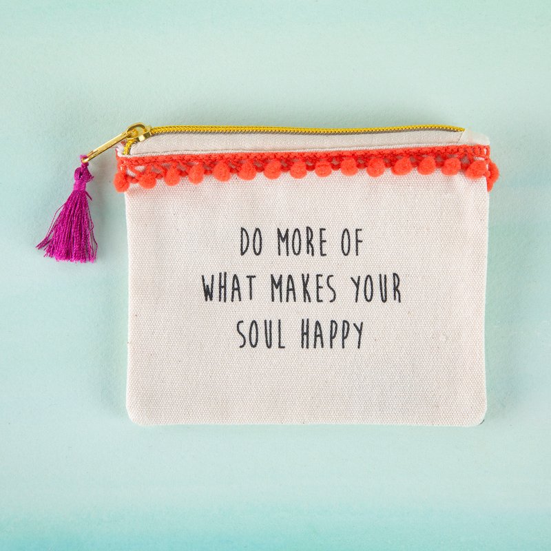 Text coin purse - Do more soul happy∣CPRS125