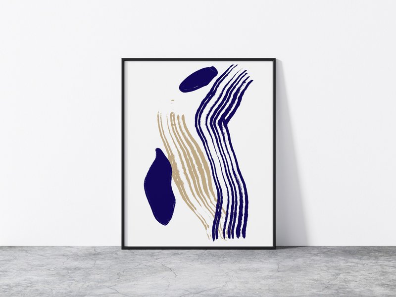 Art Print Poster Abstract Freeform 02