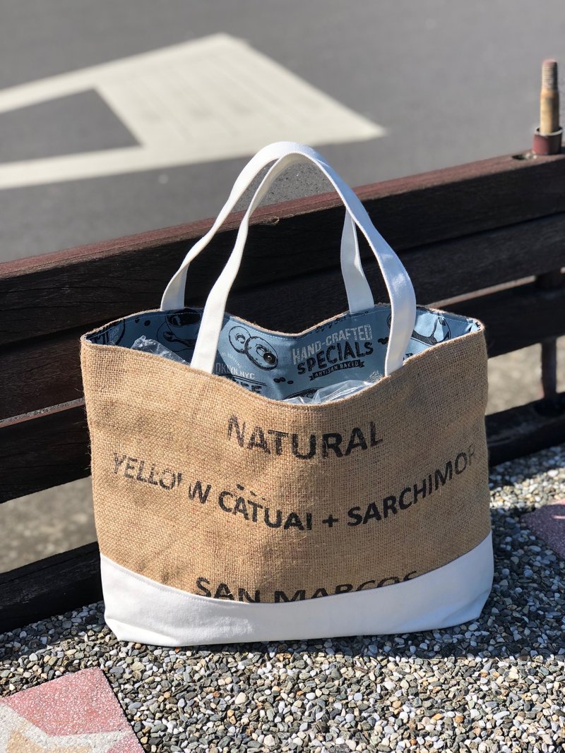 Environmental protection bag / cotton / linen / limited manual / Wenqing essential / green shopping bag / coffee linen bag / / love the earth