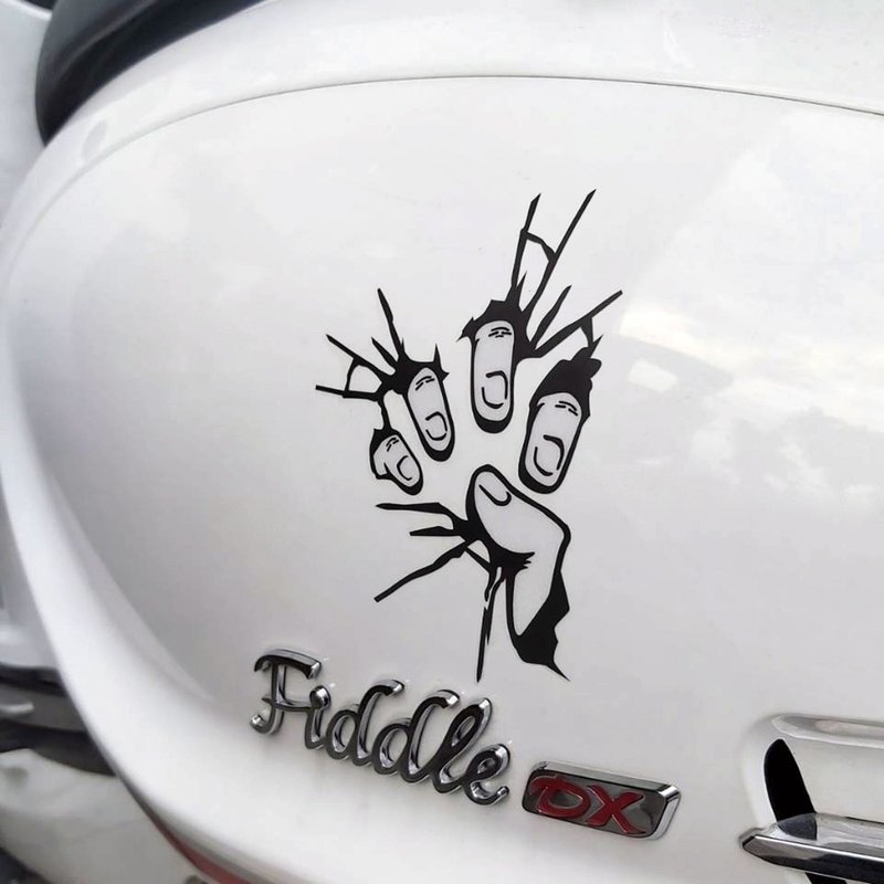 裂縫怪物 骷髏 反光貼紙 機車貼紙 汽車貼紙 3M貼紙 防水耐曬 - 貼紙 - 防水材質