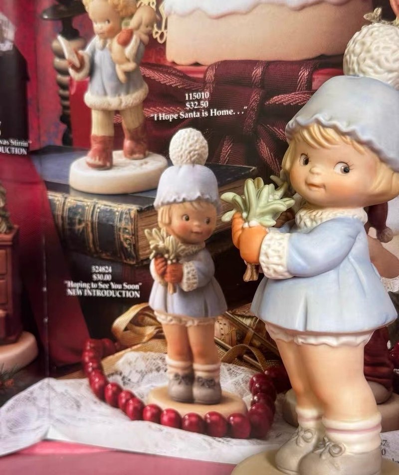 美國enesco  memories of yesterday 童年往事娃娃 陶瓷擺件 - 公仔/玩偶 - 瓷