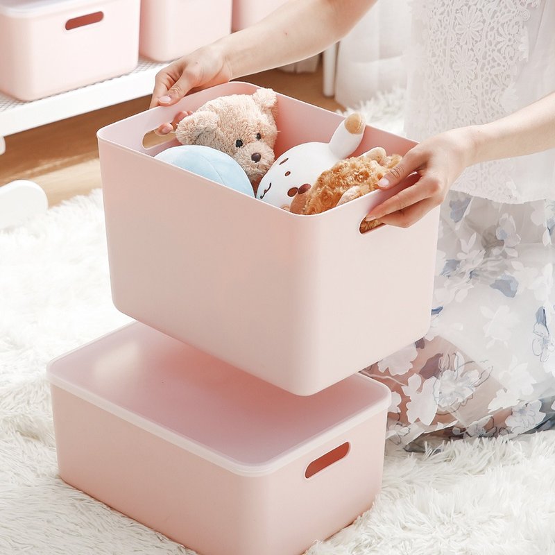 Japan Frosty Mountain Muji Wind Mist Storage Box with Lid-Sakura Powder-L-3 Case