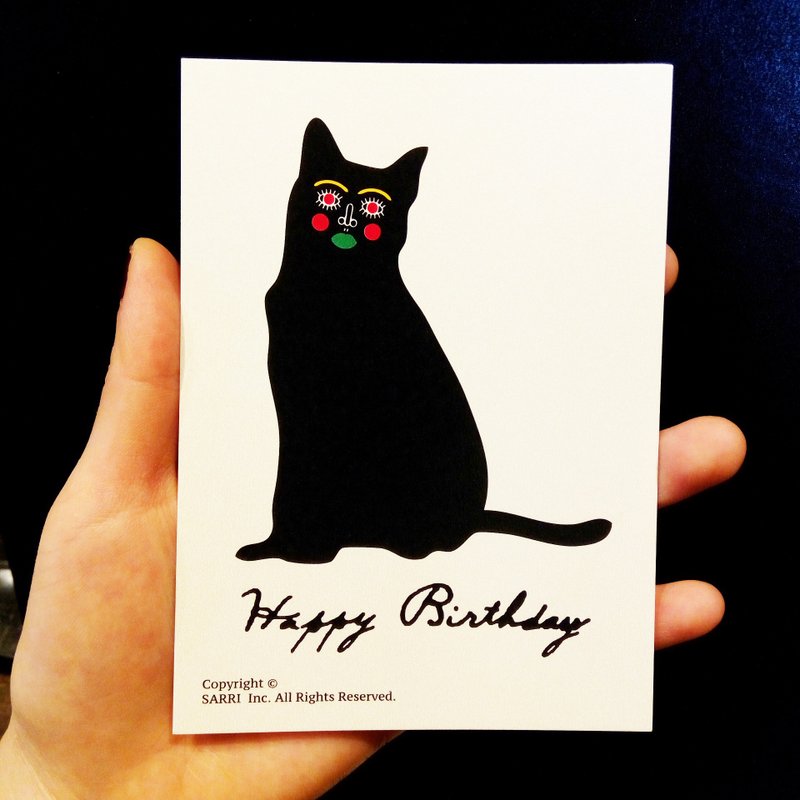 Three-eight sense of the microphone (can be made A3 size poster) Birthday card design coloring Illustrated card Universal card Art Art Modern lover Special Funny Strange Characteristic Weird Cute Taiwan Yellow