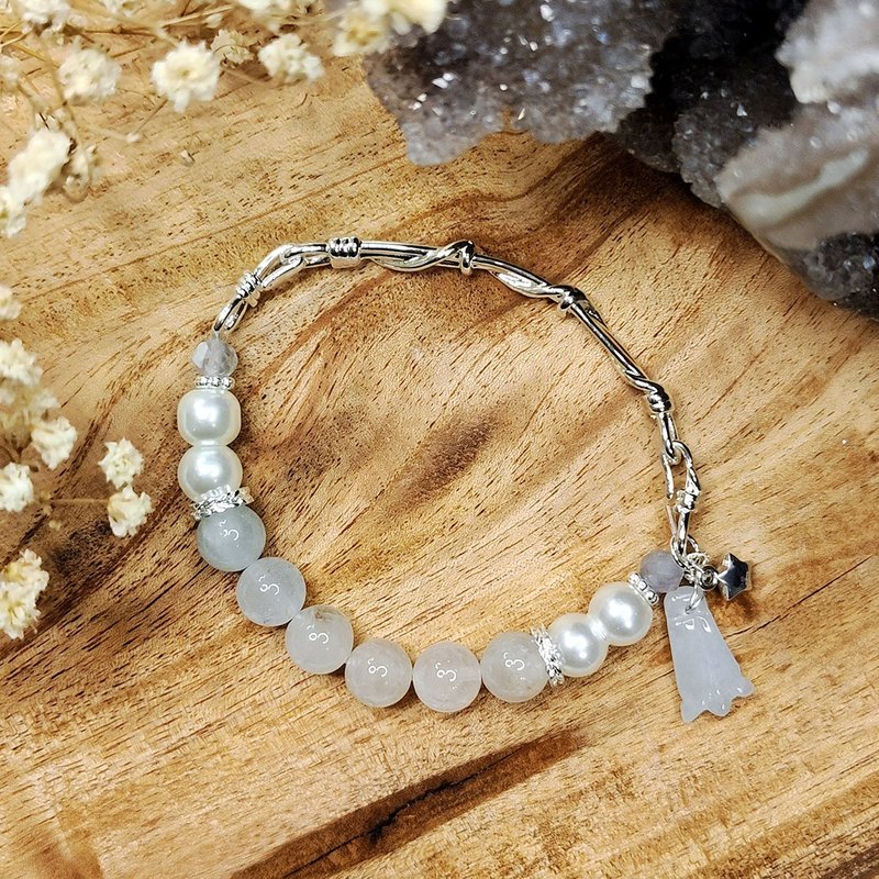 十一月誕生療癒石 | 托帕石 | 翡翠 | 螢石 | 一品一拍 | - 手鍊/手環 - 水晶