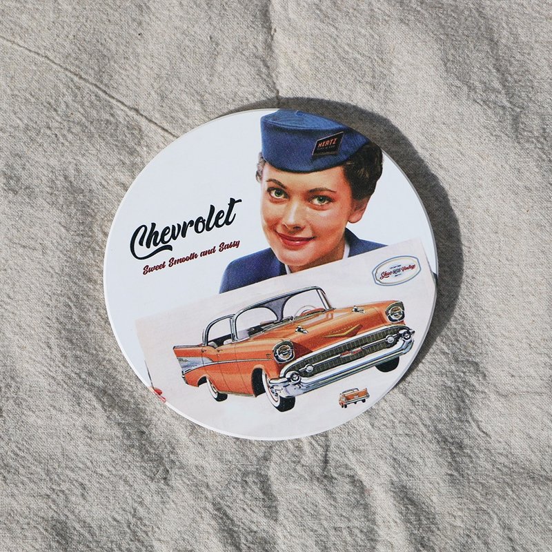 Chevrolet ceramic coaster