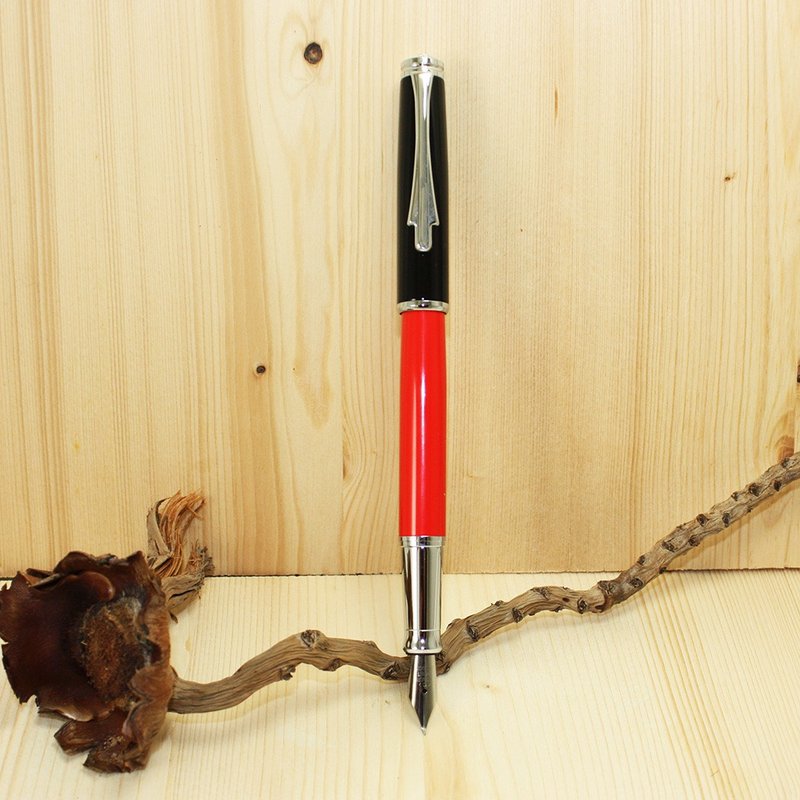 【客製化禮品】寫盡優雅歷史美工鋼筆 - 鋼筆 - 其他金屬 紅色