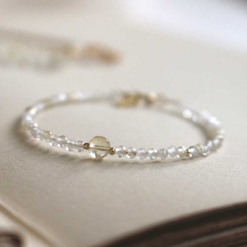 手環 11月誕生石 黃水晶 - 安心 - - 手鍊/手環 - 寶石 黃色