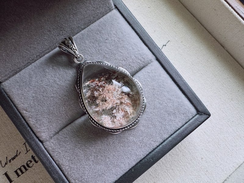 花幽靈水晶吊墜 s925銀 - 項鍊 - 水晶