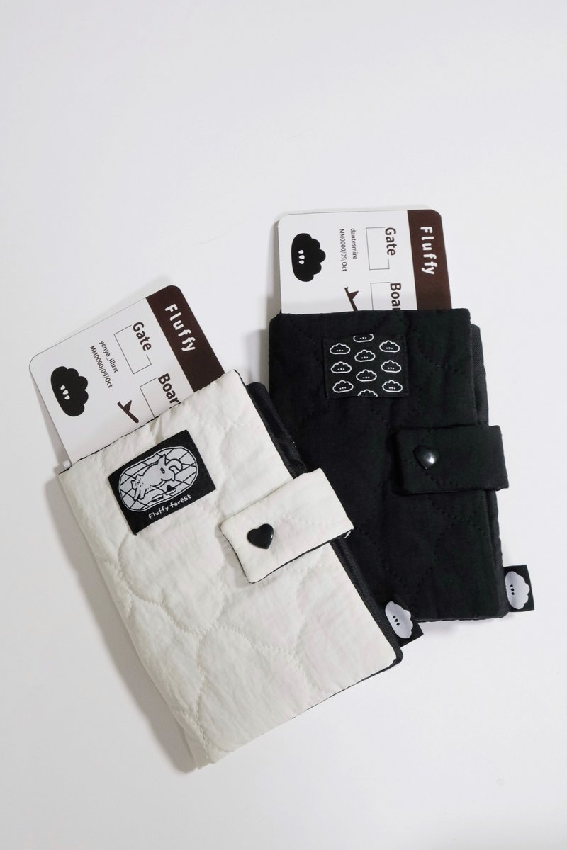 珩縫雲朵護照套 - 護照夾/護照套 - 聚酯纖維