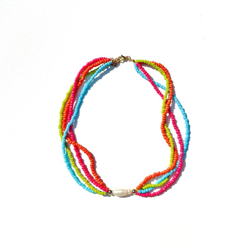 Necklace Betty Baroque • 18k Gold Necklace • Beaded Jewelry • Baroque Pearls - 項鍊 - 珍珠 多色