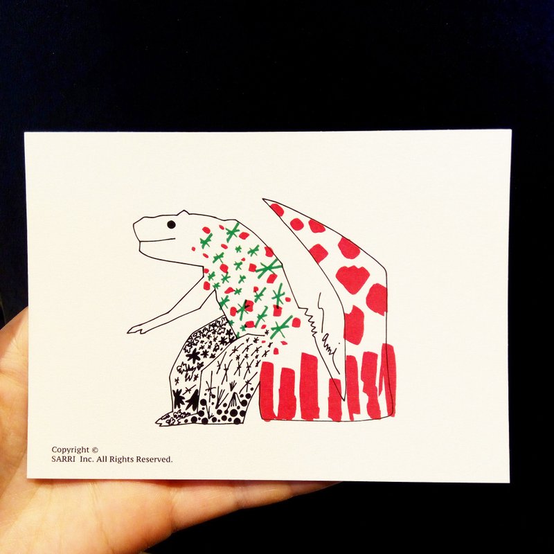Little Dinosaur (A3-size poster can be made) Birthday Card Design Coloring Illustrator Card This card Universal Card Art Art Modern Lover Love Special Funny Strange Character Strange Lovely Taiwan Yellow Good
