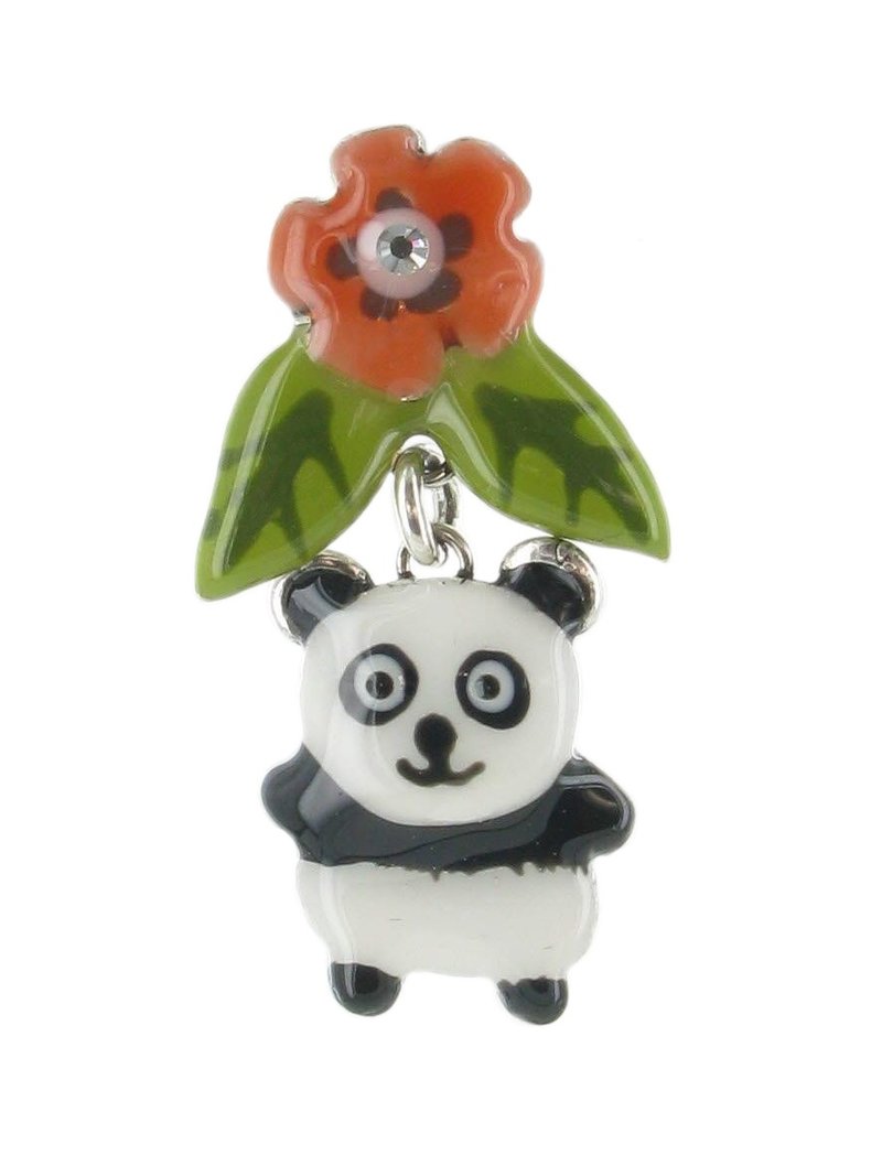 Bamboo bear earrings