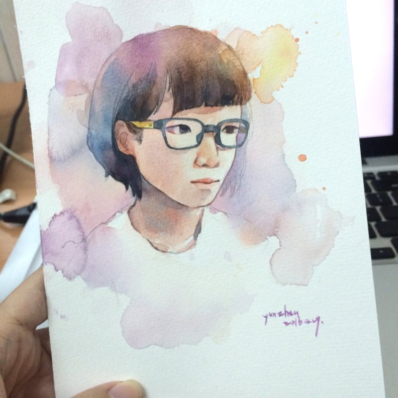 Watercolor portrait illustrator // custom