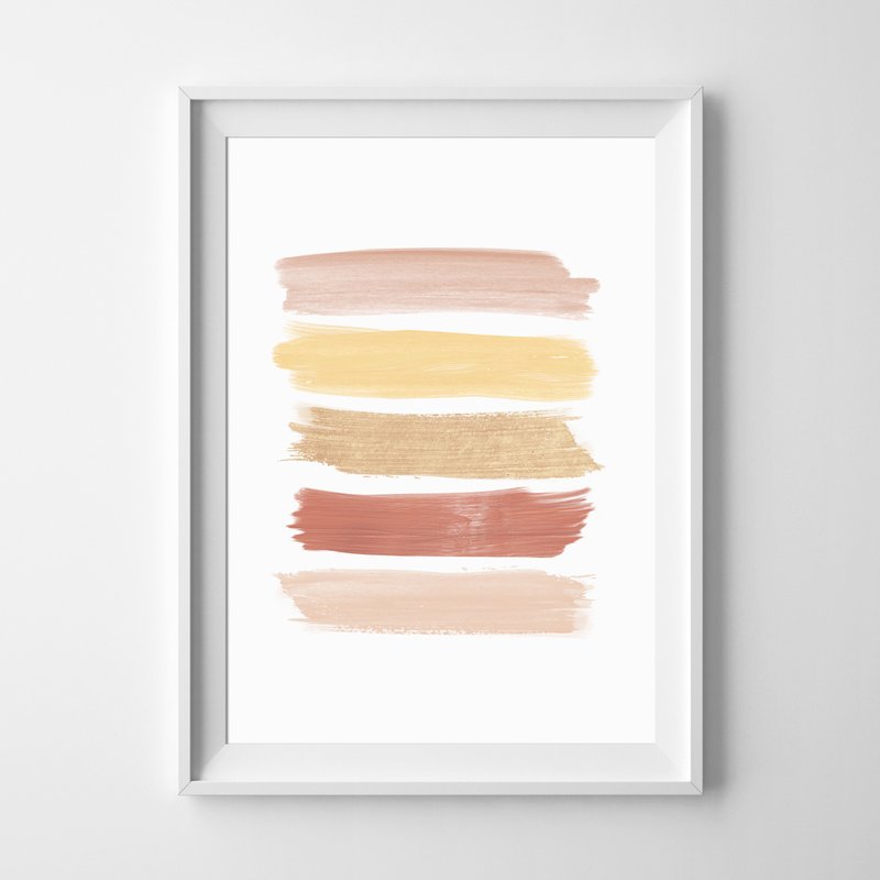 Brush strokes print #5 Customizable painting poster