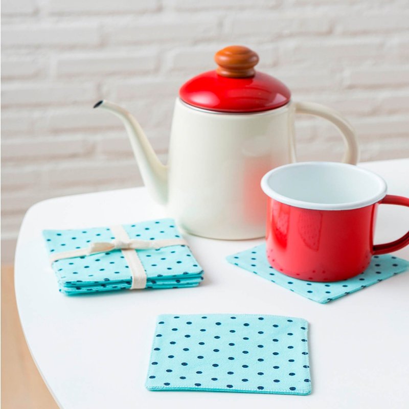 Coaster - Set of 4 - Dot Mint