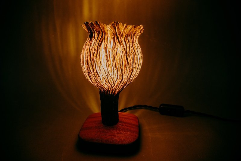 蒔光系列 經典構樹小夜燈  氣氛燈 綠色家居 自然系 - 燈具/燈飾 - 植物.花 卡其色