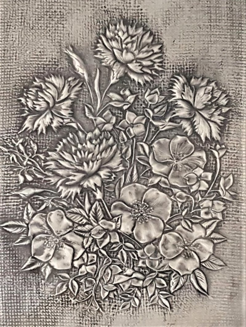 錫雕  康乃馨 愛 魅力 區別  畫框 - 海報/掛畫/掛布 - 其他材質