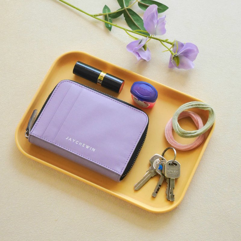 短夾 Flat Wallet ProMax - Lavender Nappa Leather 真皮 - 錢包/皮夾/長短夾 - 真皮 紫色