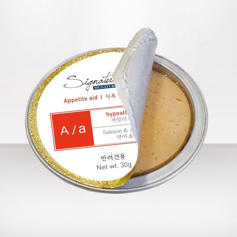 狗用低敏 A/a挑食名家小金罐  促進食慾 30gX8 無膠 無乳化劑 - 狗罐頭/鮮食 - 其他材質 白色