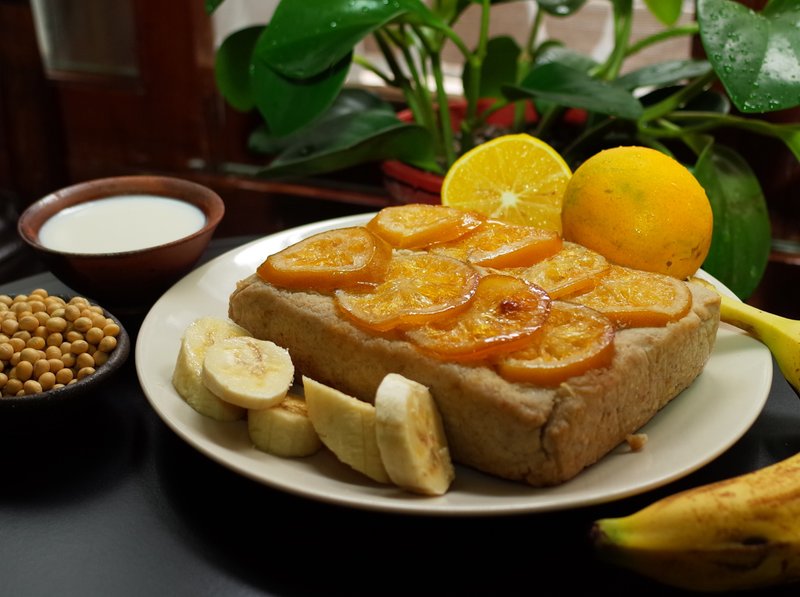 【Vegan Gluten-Free】High Fiber Brownie Orange Banana