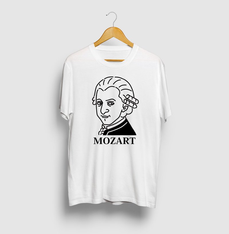 Mozart Mozart Illustration T-shirt Musician Great Art