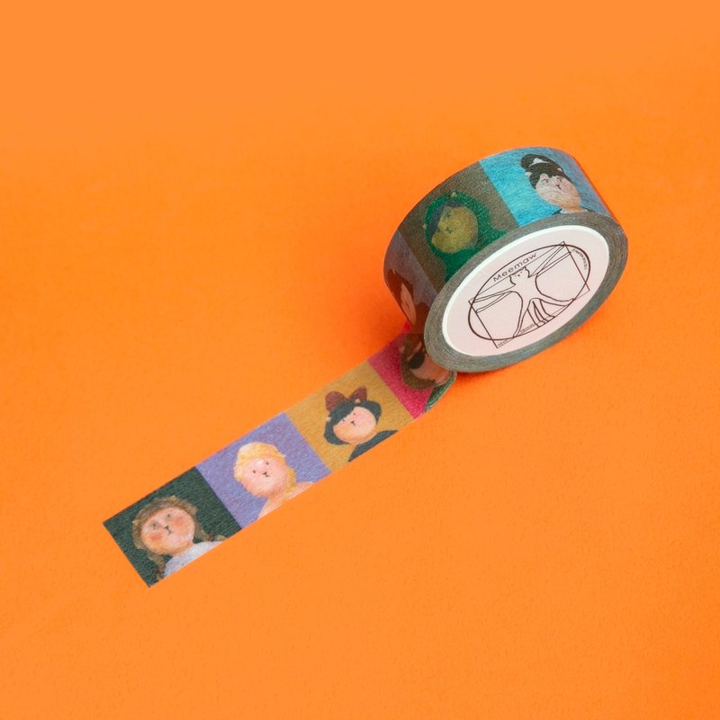 Mi Mou cat celebrity portrait paper tape