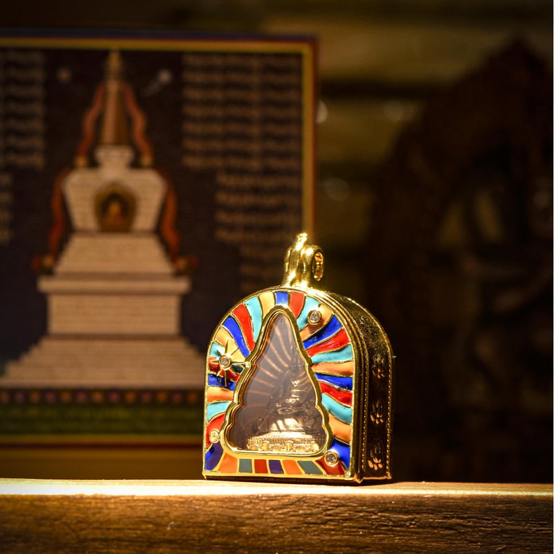 虹身嘎烏盒 s925純銀可打開裝擦擦項墜吊墜藏式民族風配飾 - 項鍊 - 貴金屬