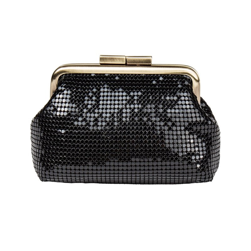 复古亮片零钱包 - 零錢包/小錢包 - 其他材質 黑色