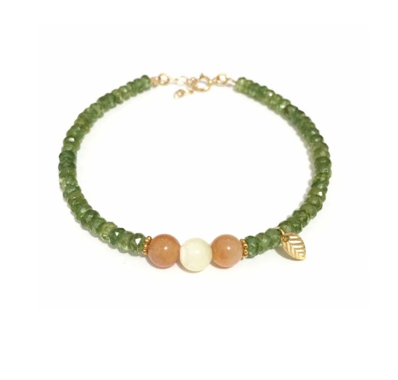 Green apatite bracelet