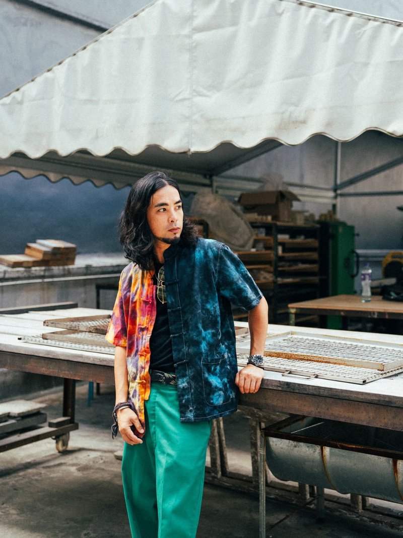 唐服鴛鴦色系列 外套 Tie Dyed & Ice dye Tang - 其他 - 棉.麻 多色