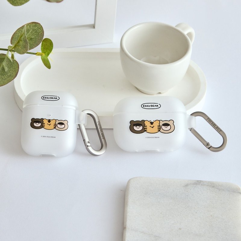 蛋塔熊妹表情包大集合強悍防摔AirPods保護套 - AirPods/耳機保護套 - 塑膠 多色
