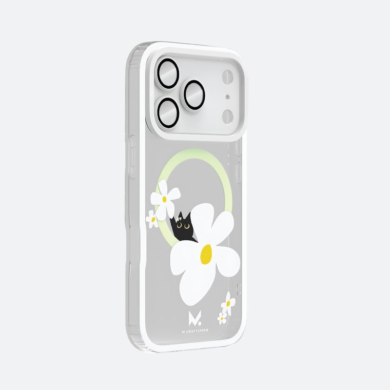 M.Craftsman iPhone 17 Pro Max手機殼連鏡頭保護片 Magsafe防黃 - 手機殼/手機套 - 其他材質 白色